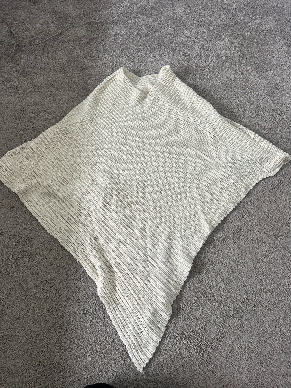love your melon cream Knit Poncho Sweater - Women's Lightweight Layer